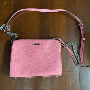 Rebecca Minkoff Mini 5 Zip Crossbody Bag - Coral Pink Leather - NWT